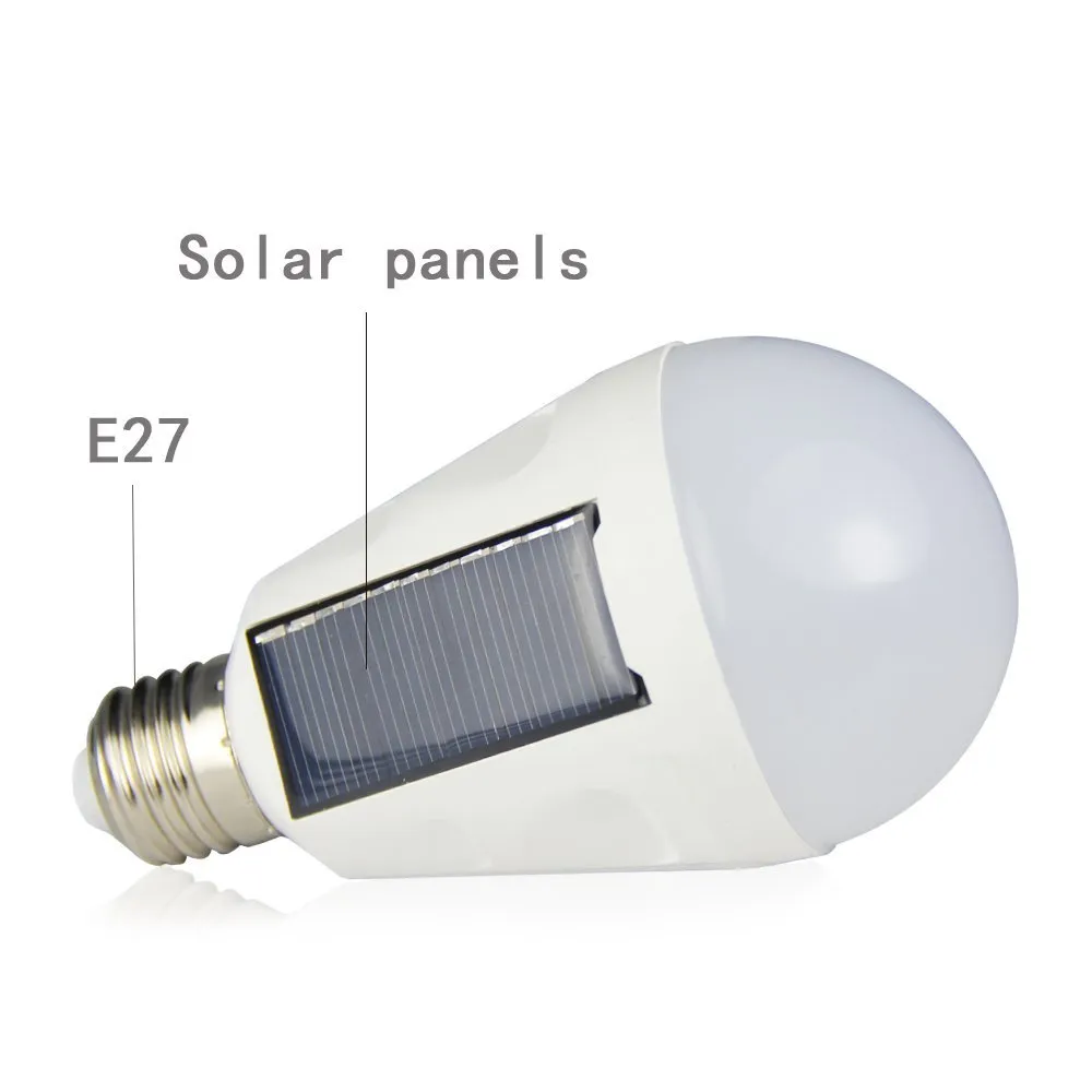 Draagbare zonnelampen, lampen uitgeschakeld, oplichten zonlicht, opgeladen, aanraakinvoer, water kan helder zijn, lamp waterdicht IP65 E27 85-265V