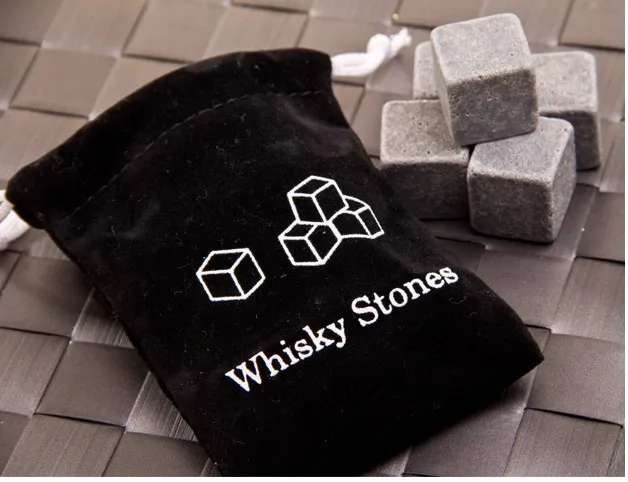 Cooler Whisky Rock Soapstone Whiskey Stones Ice block Wine Ice Cube Ice With Box and Storage Pouch Free DHL