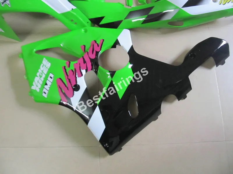 Kawasaki Ninja ZX6R 1994-1997 Green White Black FairingsセットZX6R 94 95 96 97 OT25