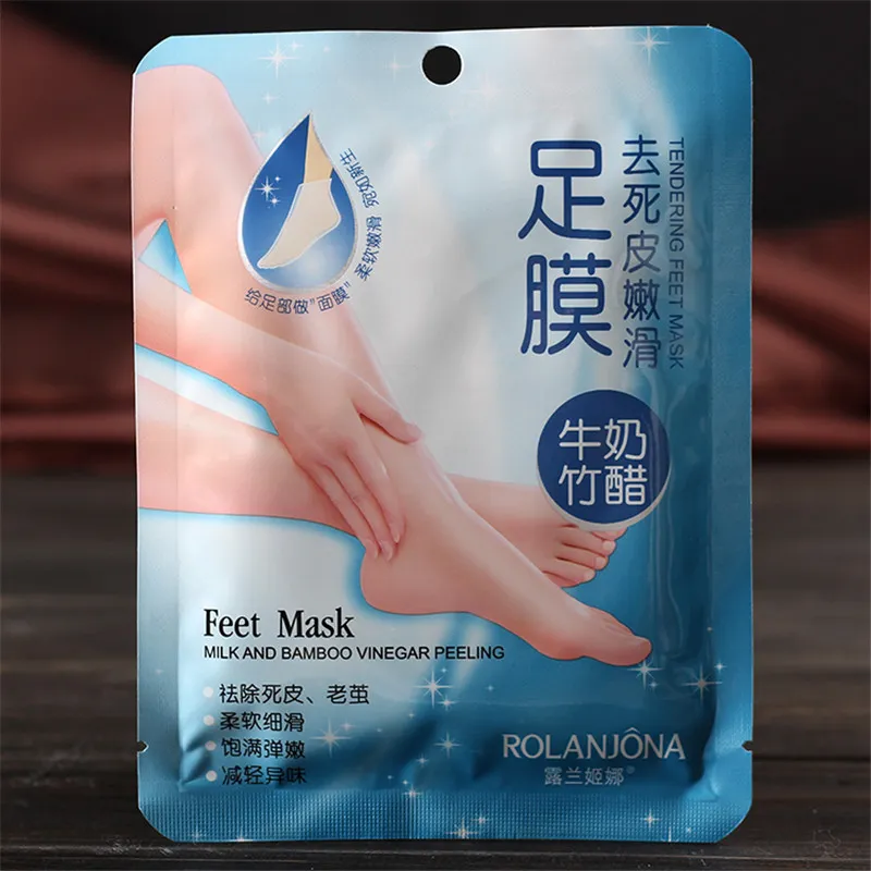 ROLANJONA feet mask Baby Foot Peeling Renewal Foot Mask Remove Dead Skin Smooth Exfoliating Socks Foot Care Socks For Pedicure