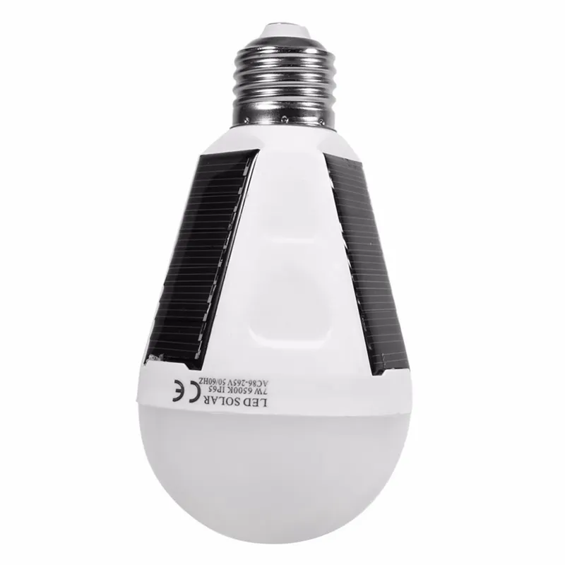 Edison2011 7W12W Solenergi Emergency Bulb Laddningslampa LED Solar Lights Outdoor Emergency Gulbs7842560