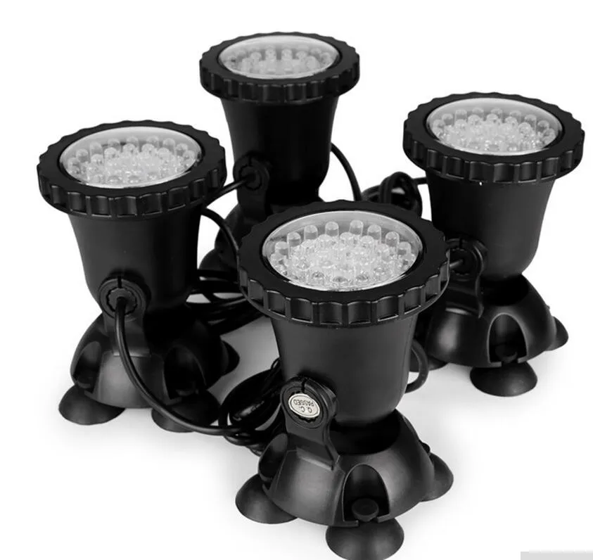 Wasserdichte Unterwasserlichtfarbe LED-Strahlerlampe Gartenbrunnen Aquarium Pool Teich Schwimmbad Aquariumbeleuchtung