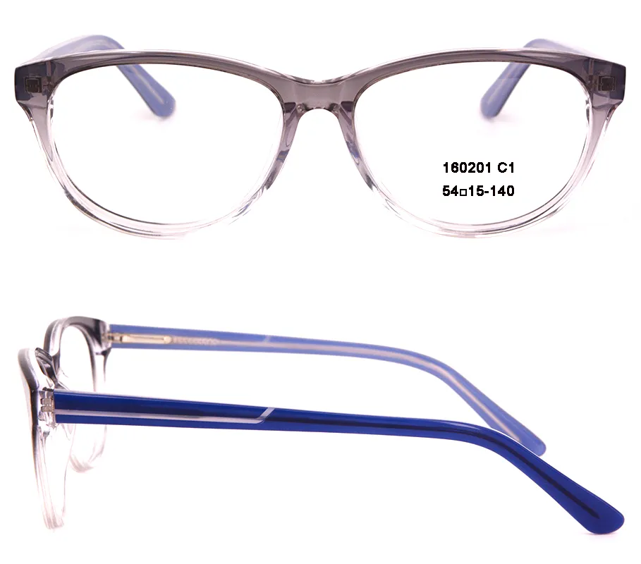 Modemarke Brillengestell Herren- und Damenbrillen Optische Rahmenbrille Klare Linse MYOPIE Brillen zum Verkauf in hoher Qualität Oval 160201