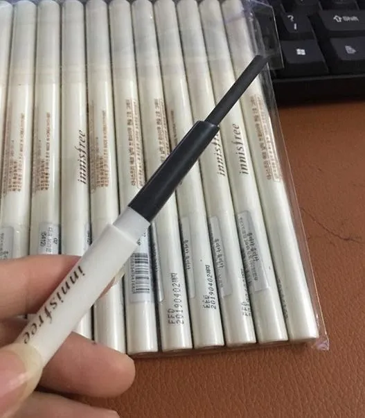Tout nouveau crayon à sourcils automatique avec brosse à vis maquillage crayon ovale noir gris brun café stimulus minimisé cadeau étanche longue durée