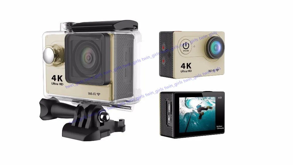 كاميرا العمل deportiva h9 عن بعد فائقة الدقة 4K wifi 1080P 60FPS 2.0 LCD 170D الرياضة للماء