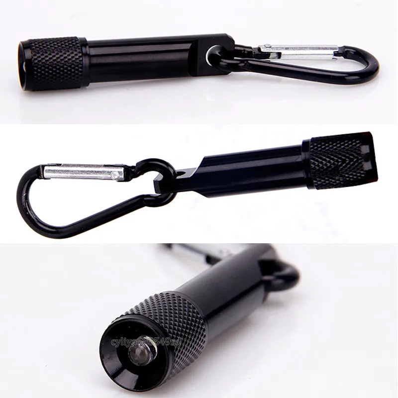 Best Portable Mini LED Flashlight Keychain Aluminum Alloy Torch with Carabiner Ring Keyrings LED mini Flashlight Mini-light 