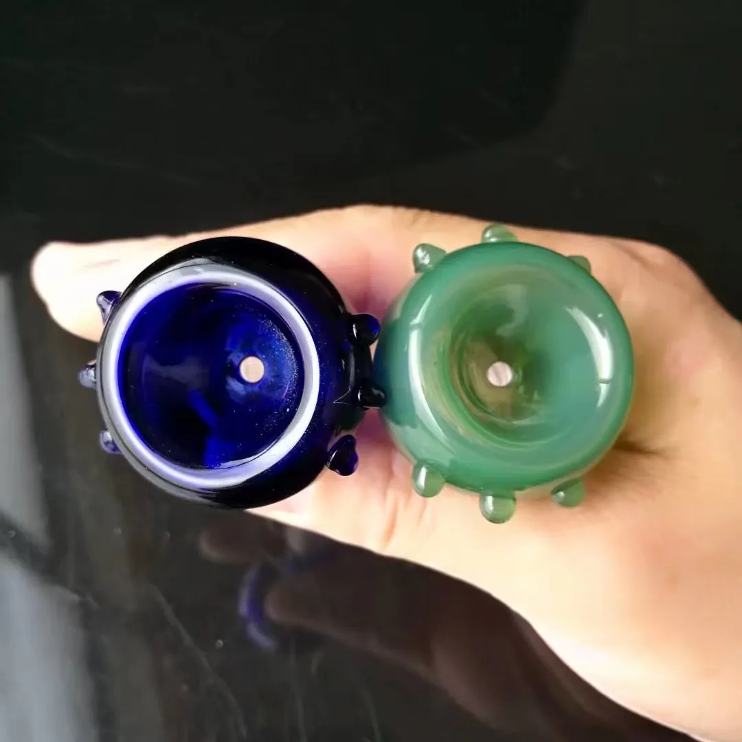 14 mm färgade stjärnskålar för glasbubblare och aska catcher glas bong glasskål för torr ört