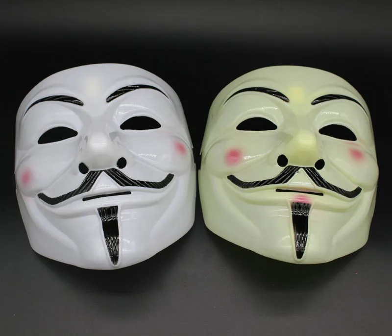 Party Masks V for Vendetta Masks Anonymous Guy Fawkes Fancy Dress Adult Costume Accessory Plastic Party Cosplay Masks For Halloween Party
