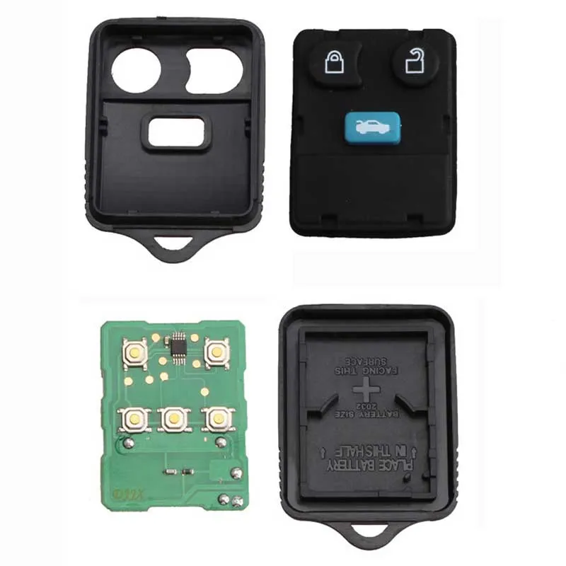 Replacement 3 Buttons Remote Key Keyless Entry Fob for Ford Transit MK6 Connect 2000200613109715813035