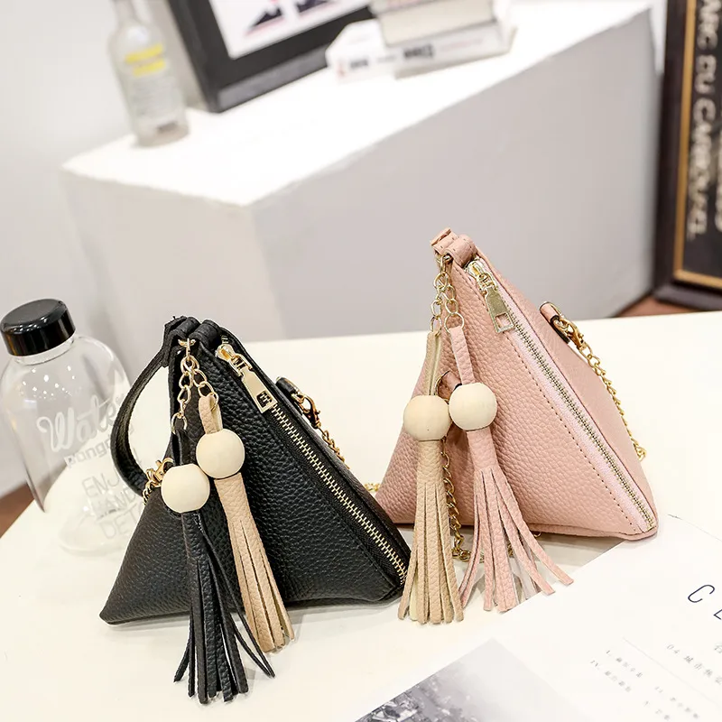 2017 primavera nova triangular mulheres designer bolsas coreano versão coreana feminino maquiagem moda cadeia oblíqua meninas mini cross body bolsas