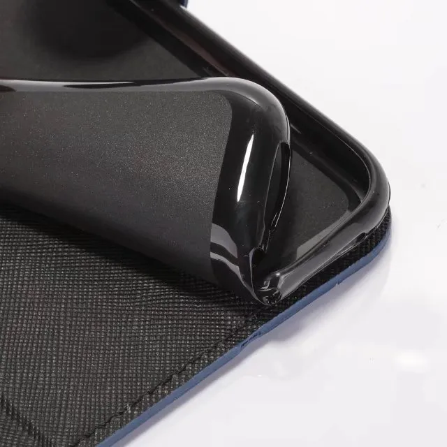 2018 Etui portefeuille en cuir pour iphone X Fashion Rainbow Case avec décoration Corsair titulaire de la carte Kickstand Étui de luxe fermeture magnétique