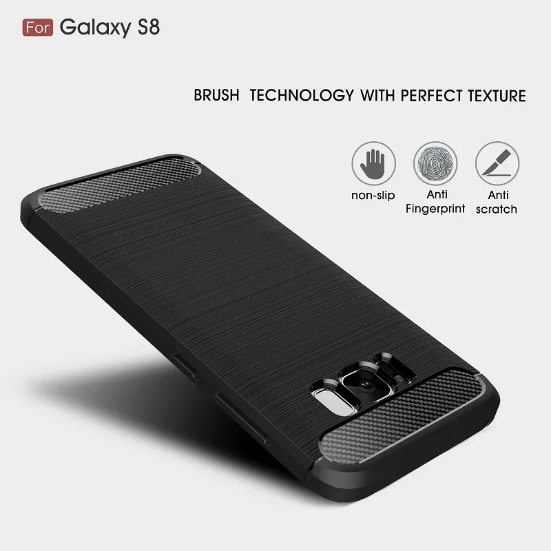 Phone bag Cases For Samsung Galaxy S8 Galaxy S8 Plus Carbon Fiber heavy duty armor case for Galaxy S7edge S7 S6edge S6