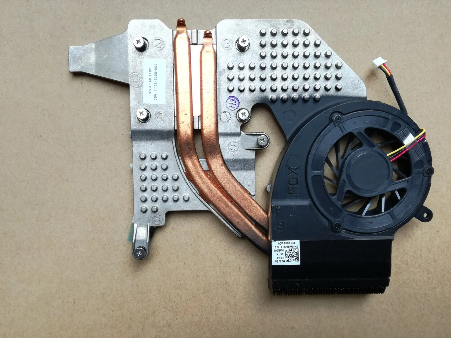 NEW cooler For DELL STUDIO 1457 1458 cooling Heatsink with Fan 0WR608 WR608