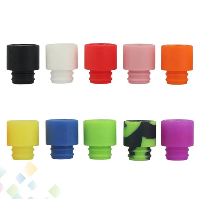 Kleurrijke Wegwerp Silicagel Drip Tip Siliconen 510 Mondstuk Brede Boring Rookaccessoires Beste kwaliteit DHL Gratis