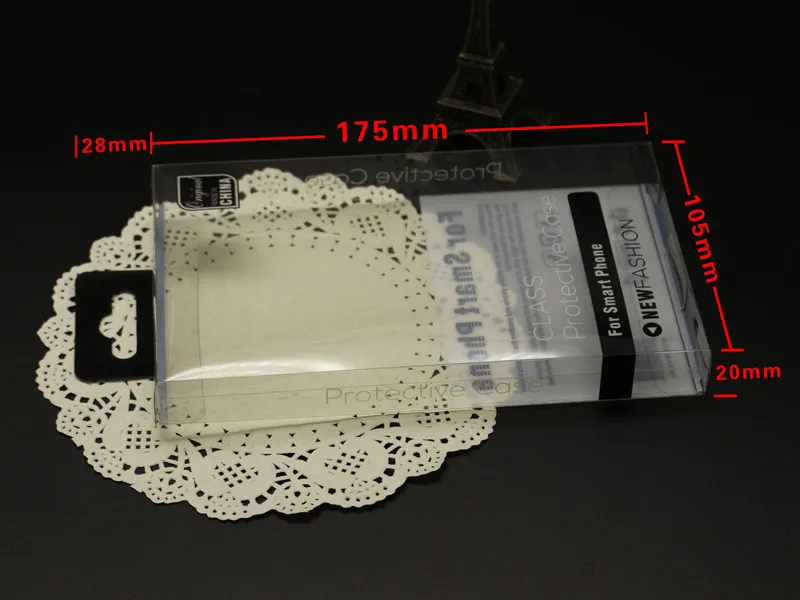 1000 pz Display Stampa personalizzata Confezione al dettaglio in PVC Imballaggio universale Imballaggio Blister Box iPhone 7 6 5 4s Custodia telefono