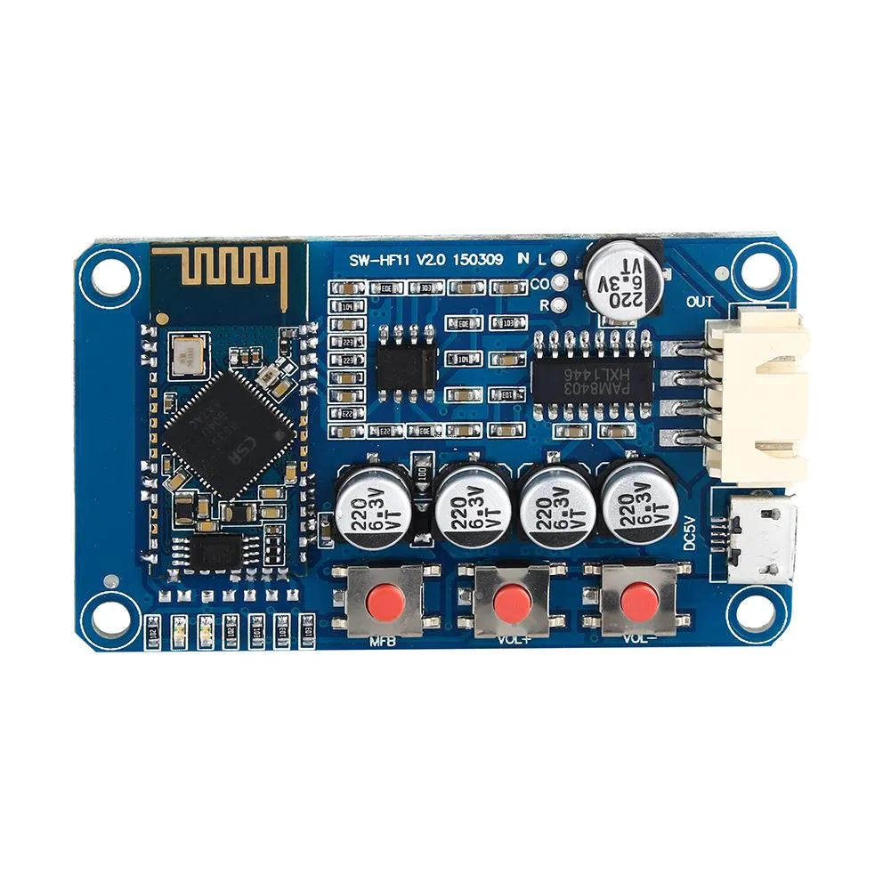 Freeshipping Bluetooth 4.0 Récepteur Stéréo Amplificateur Audio Module Mini USB Amplificateur Numérique Petit Haut-Parleur DC 5V Mini Amplificateur