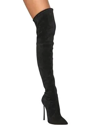 Botas Mujer 2017 Moda Punta A Punta Stivaletti Lunghi
