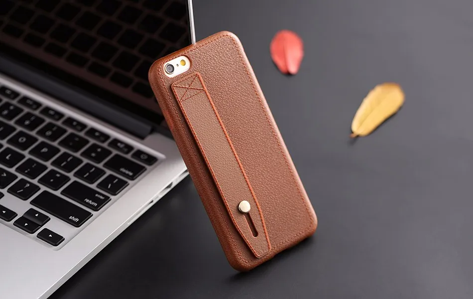 wholesale Super Slim PU Leather Skin Kickstand Holder Cover Case For iPhone 7 7plus 5s 6s 6plus Luxury Soft TPU Phone