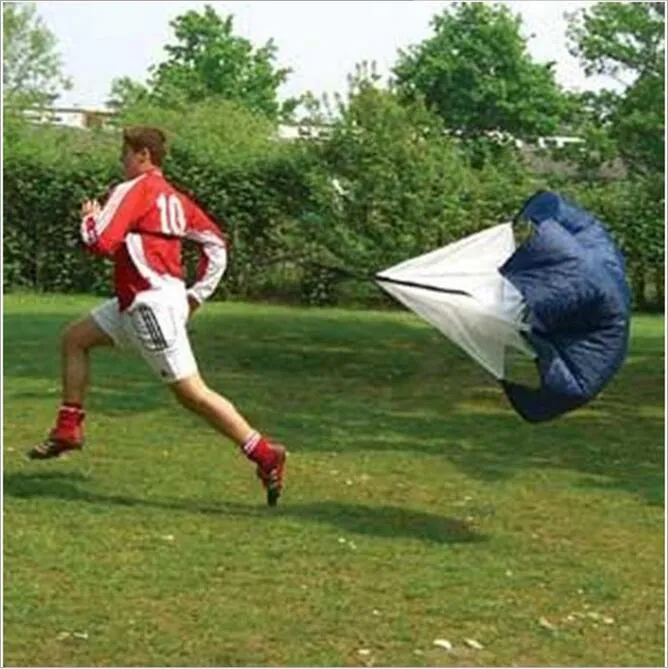 New Speed ​​Resistance Entraînement sportif Parapluie Parachute Running Chute Football Équipement d'entraînement Basketball Football Parachute Outils