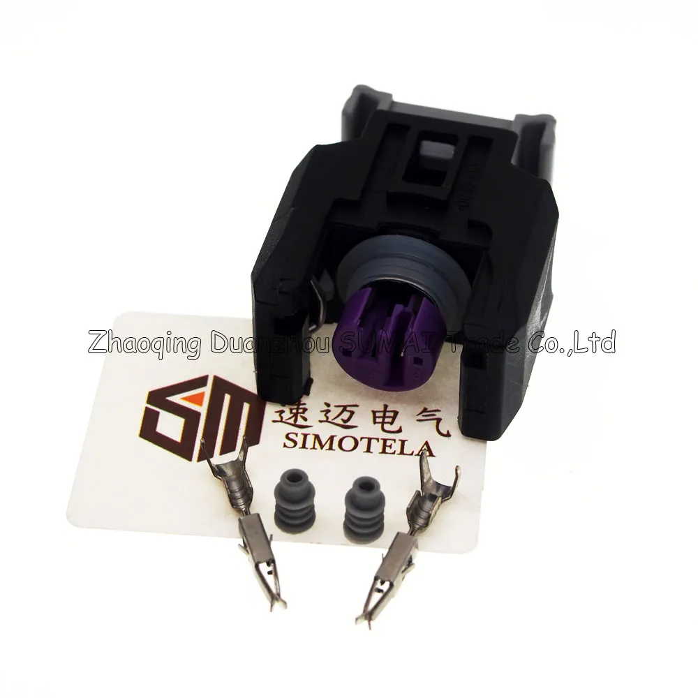 2Pin Auto bico de pulverização de combustível / atomizador de óleo conector plug, carro diesel common rail injector plug para conector Delphi