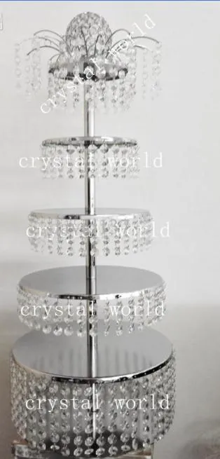 Crystal Acrylic Wedding Cake Stand Dessert Table Cake Rack Wedding Centerpiece Cupcake Stand