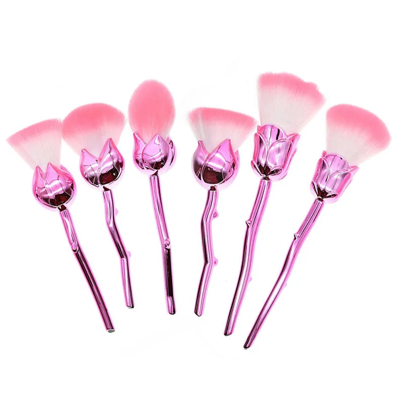 New Rose Flower Maquillage Brush Set Fondation Brush Eyeshadow Brush kit / set 11 styles en stock 