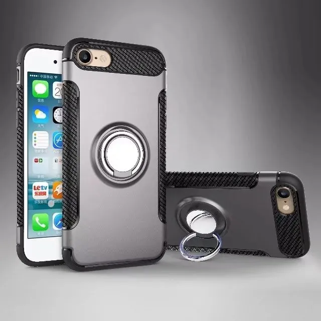 New Summer stand ring Case For iphone7 iPhone 6s Car holder Phone Case TPU Silicone cover for iphone6s plus 7Plus