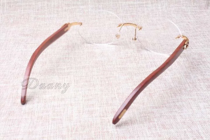 Heat and highquality luxury diamond eyeglasses T8100903 natural wooden spectacle fashion they and our glasses size 5418135 mot6074016