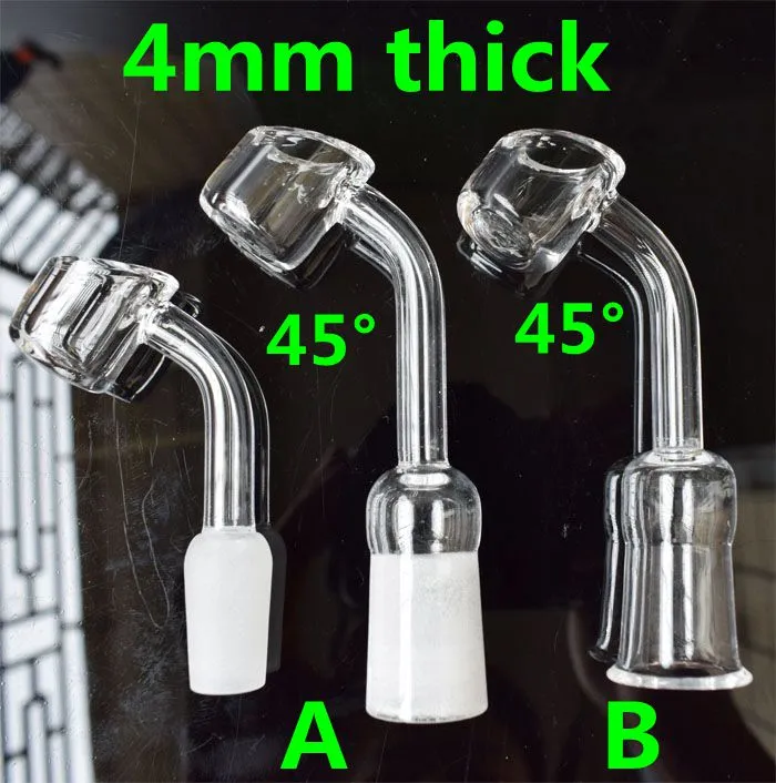 4mm Thick High Quality Quartz Banger Nail Female Male 10mm 14mm 18mm