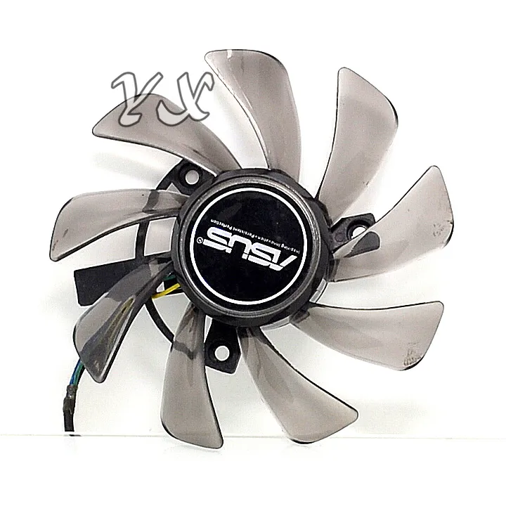 ventilador de tarjeta de video Nuevo ventilador de tarjeta gráfica T128010SU 12V 0.35A 4P diámetro del enchufe 7.5cm