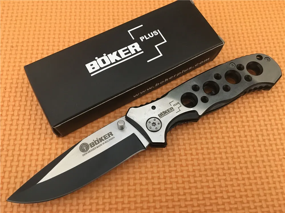 OEM BO-KER 083 083BS Point Guard Folding Knife EDC Pocket Flipper Knives Tactical Tool With Original Box