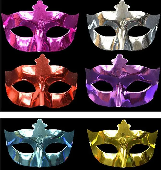 Venezianische Maskerademasken für Halloween-Maskenbälle, Mardi Gras, Abschlussball, Tanzparty, Halbaugen-Gold-Silber-Masken für Männer und Frauen