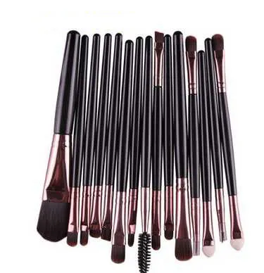 Set di pennelli trucco professionale da 15 pezzi, fondotinta, fard in polvere, ombretto, pennelli trucco sopracciglia