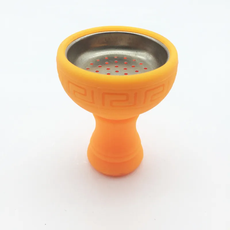 Ny produkthål Silikon Shisha Hookah Bowl Silicone Head för Shisha Charcoal Slang Moth Tips Ceramic Bowl Foil Tool Accessory6378789