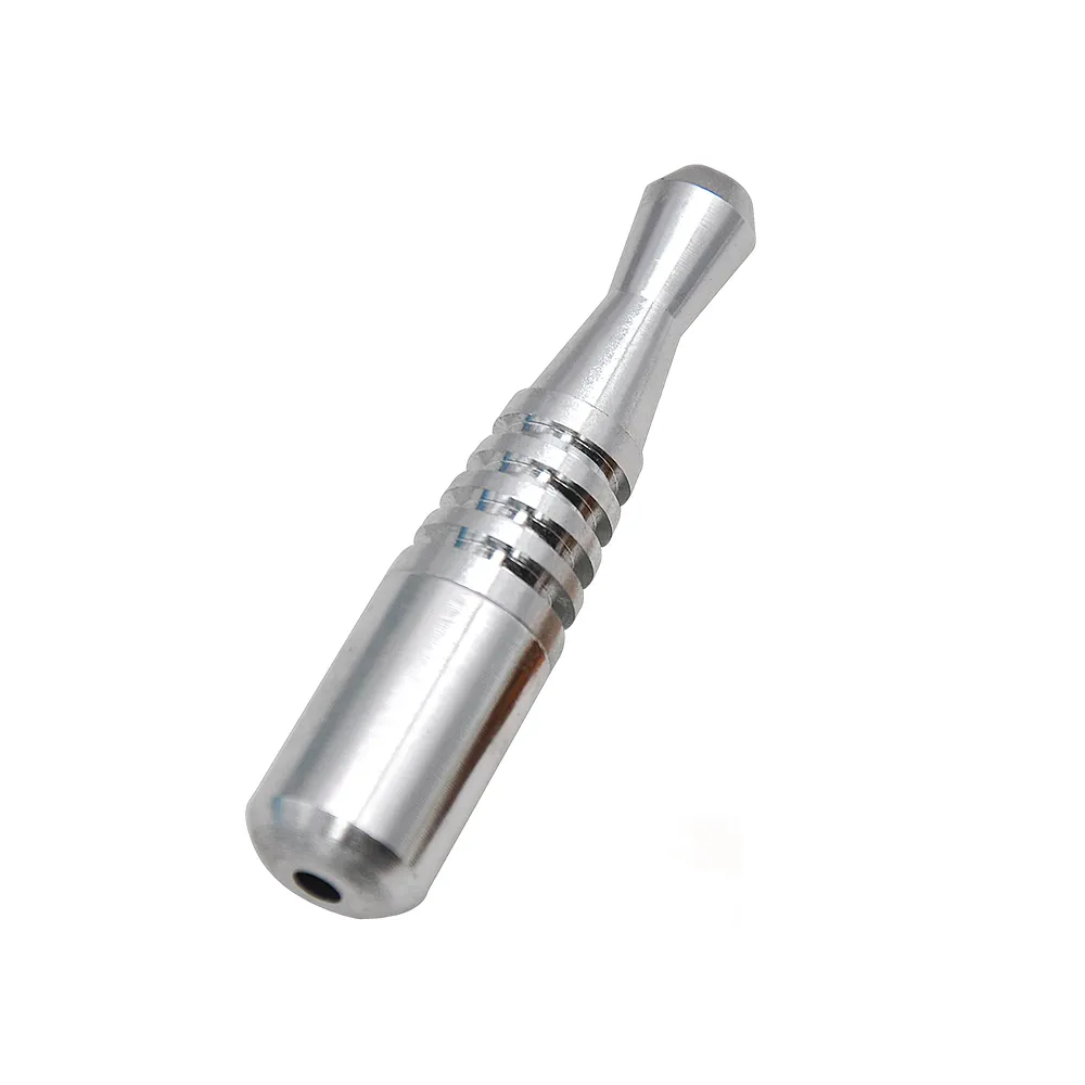 Aluminium metalen rokende pijpen grote maat torpedo vorm buizen roken accessoires metalen filter buizen 80mm draagbare grappige tabakspijp