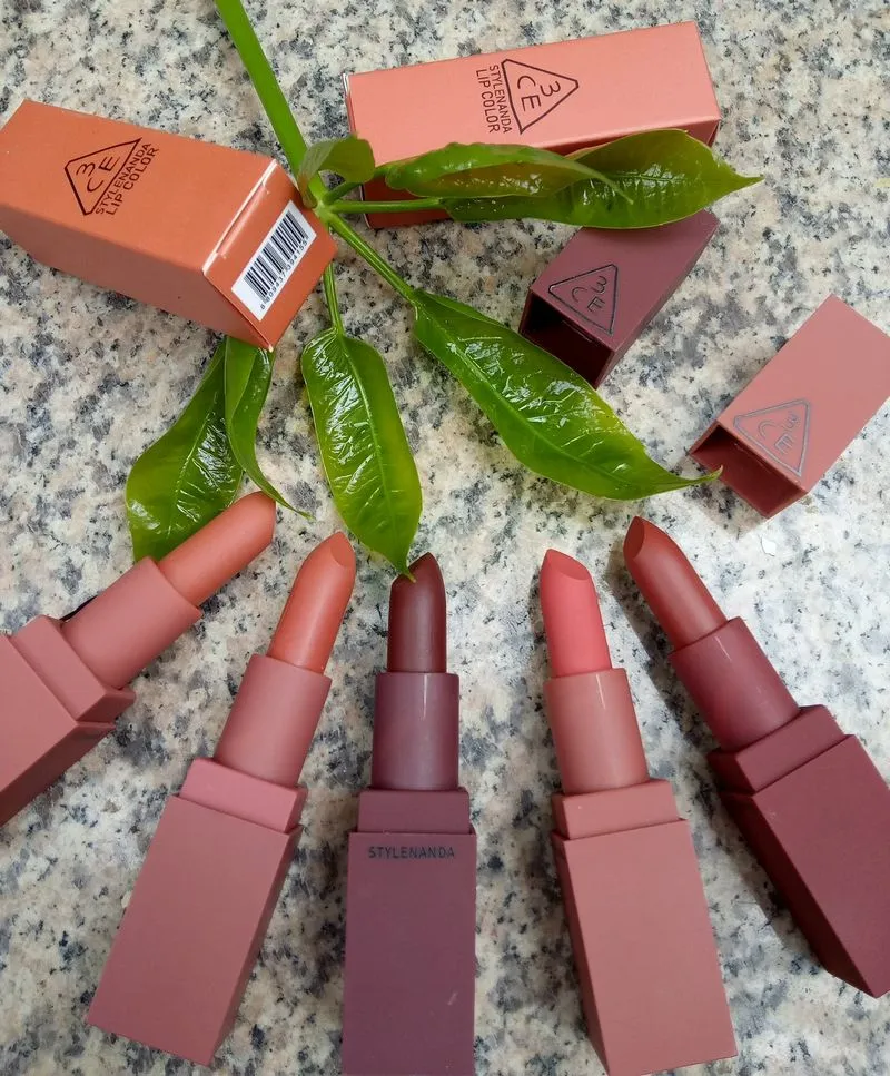 5 couleurs de haute qualité 3ce Eunhye House Limited Edition Velvet Matte Chocolate Lipstick LOT DHL 5761828