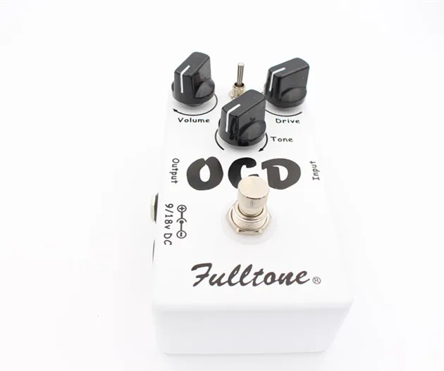 Kostenloser Versand Obsessive Compulsive Drive Overdrive/Distortion OCD Gitarre Effekt Pedal Zwei modus auswahl HI/LOW und True Bypass