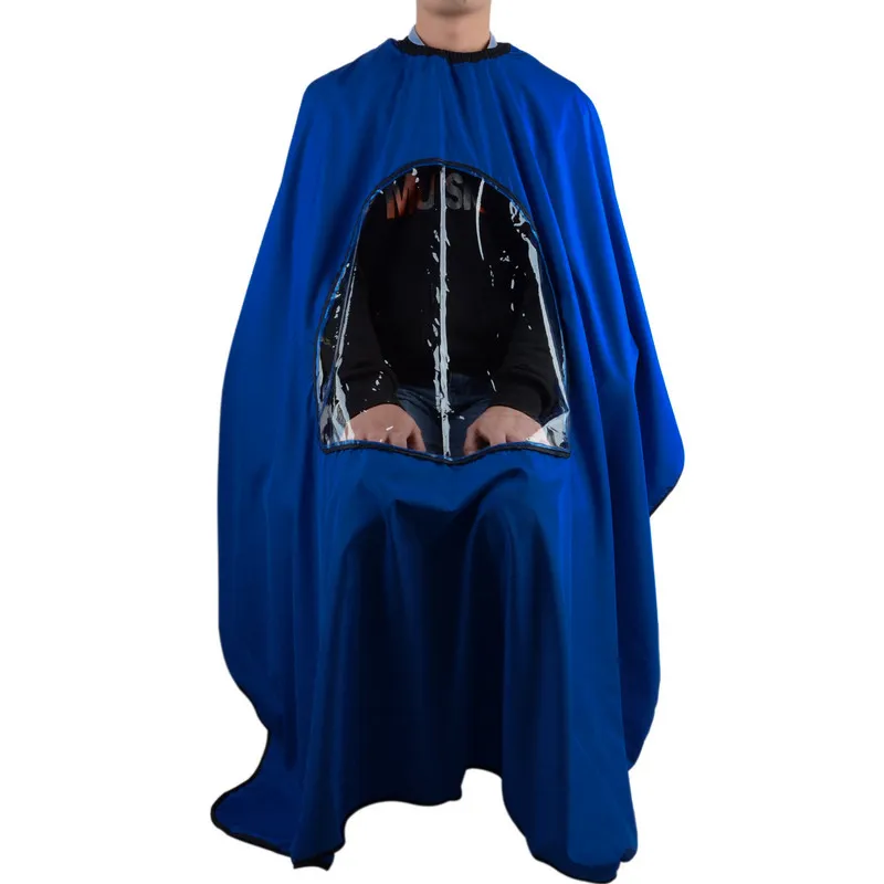 Professional Salon Barber cape Hairdresser Hair Cutting Gown cape with Viewing Window Apron Waterproof Clothes Hair Styling