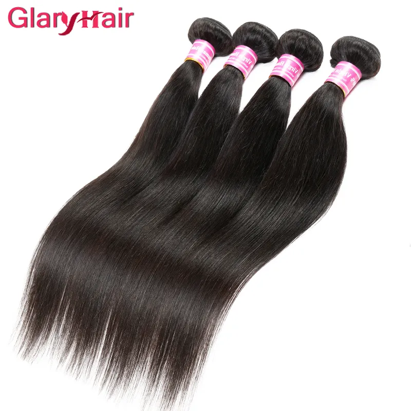 Groothandel 6 stks Peruviaans haar Weave Bundels Onverwerkte Indische Maleisische Cambodjaanse Braziliaanse Virgin Haar Rechte Ruwe Human Hair Extensions