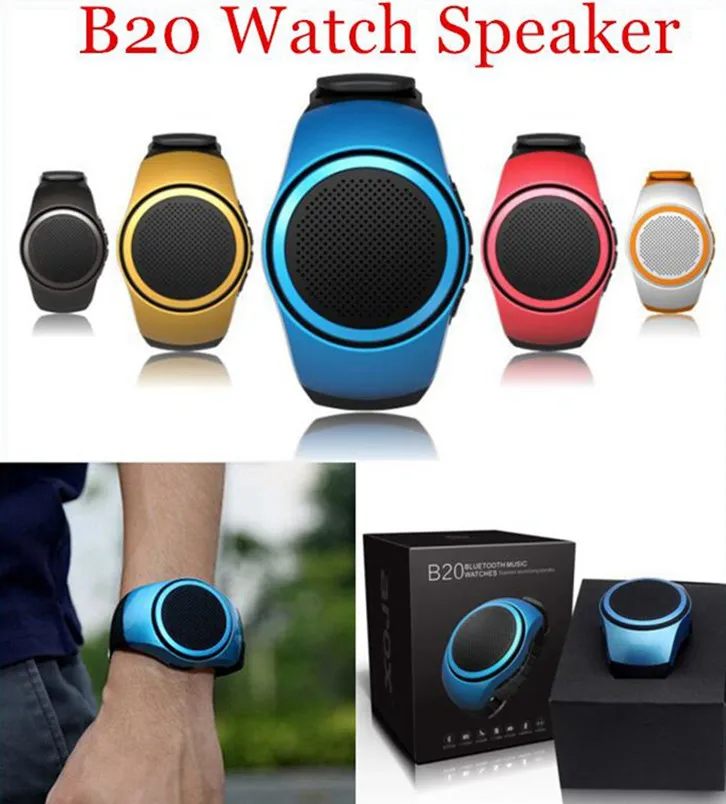 ZZYD B20 Mini altavoz Bluetooth Bass Smart Watch Bluetooth inalámbrico Universal para reproductor de música con tarjeta TF.