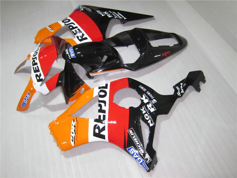 Aftermarket-Karosserieteil-Verkleidungsset für Honda CBR900RR 2002 2003, gelb-rot-schwarzes Verkleidungsset CBR 954RR 02 23 OT30