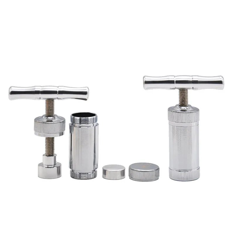 In Stock Zinc Alloy Pollen Press Compressor Herb Cream Whipper Tobacco Pollen Presser Tobacco Grinder Accessories 4502004