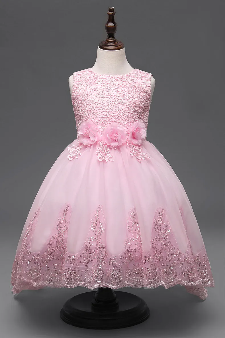 Girls Dresses Children Ball Gown Princess Wedding Party Girl Dress for Girls Clothes with Pearl Butterfly34120572442175