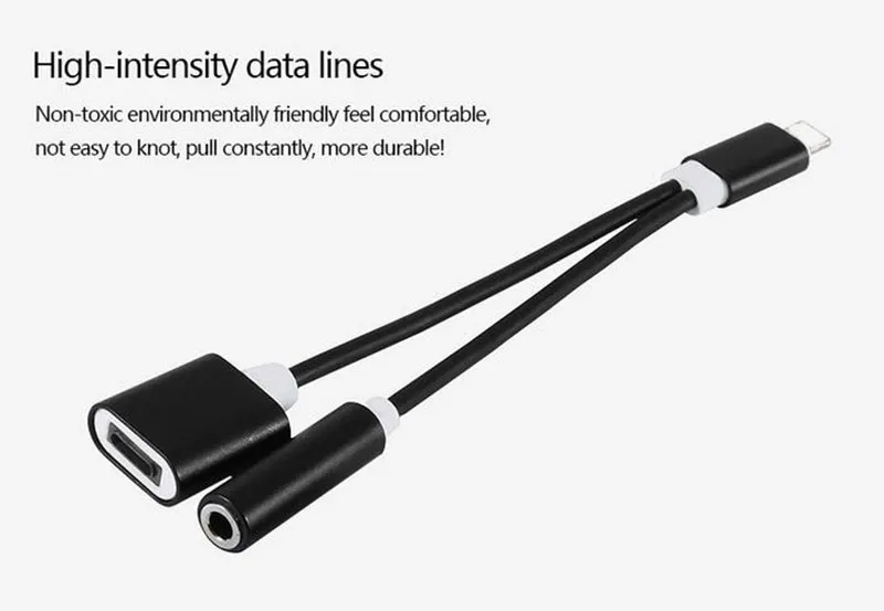 Type C 2 en 1 3.5mm écouteur Jack adaptateur connecteur câble convertisseur avec charge pour LeTV LE 2 2PRO Max2 Xiaomi 6