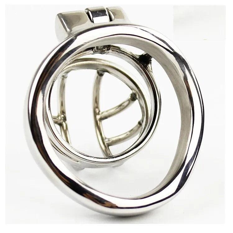 Smaller Stainless Steel Belt Cock Lock Cage Device Top Quality Metal Strap On Sex Products For Men5163352