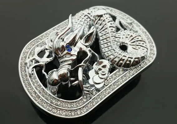 Dragon Belt varumärkesbälten Buckle Big Size Midje Buckles Designer Belts Alloy Buckle Men Kvinnor Bälten Buckle Dragon Buckles252P