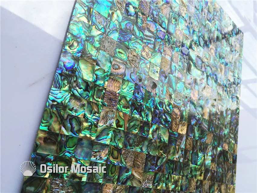 Abalone Paua Sea Shell Mother of Pearl Mosaic Tiles For Interior House Decoration Kök och badrum Väggplattor Sömlöst Shell T228R