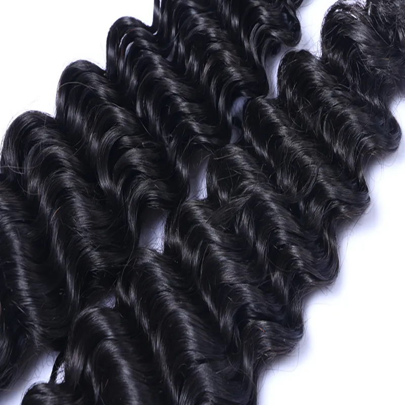 Best Sale Brasilianische Haarverlängerungen Peruanisches indisches Malaysischer Kambodschierer Remy Human Hair Weave Tiefwelle Freies Verschiffen 100% unverarbeitete Haare