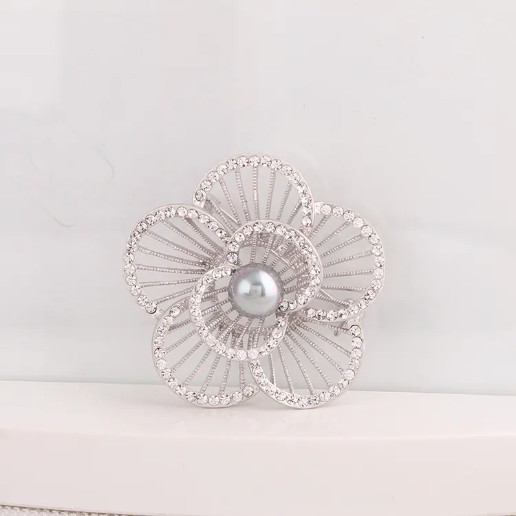 Vintage rhinestone brosch pin blomma broscher bukett smycken bröllop corsage för brud bröllop inbjudan kostym fest klänning pin gåva