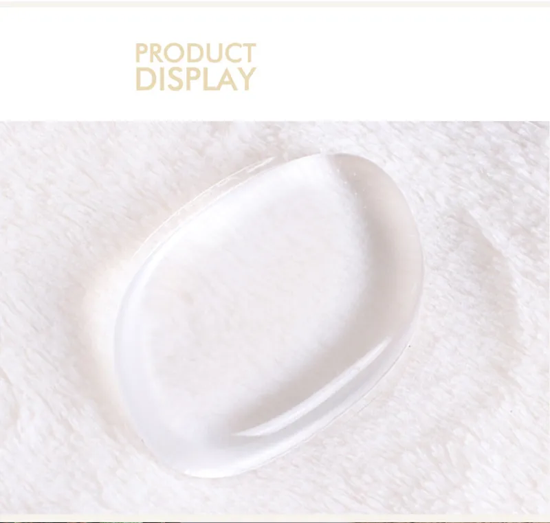 Najwyższej jakości Clear Powder Puff Transparent Silikonowy Narzędzie Foundation Foundation Sponge Blender BB Cream Makeup Tools